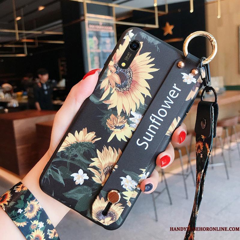 Huawei Y6 2019 Frisk Anti-fald Cover Silikone Blå Lille Sektion Telefon Etui