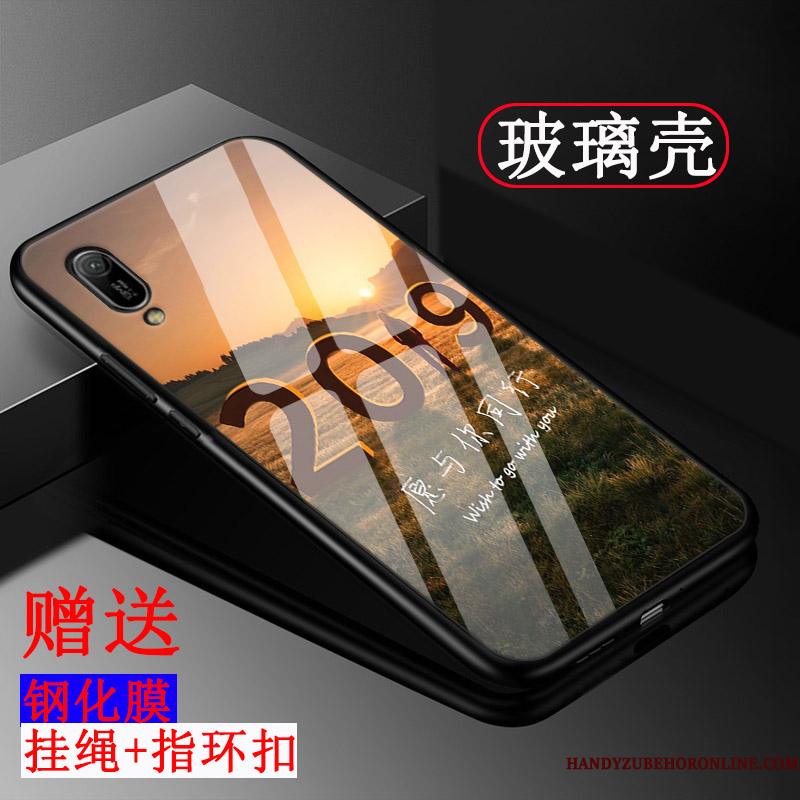 Huawei Y6 2019 Hærdning Etui Tilpas Telefon Glas Mønster Mobiltelefon