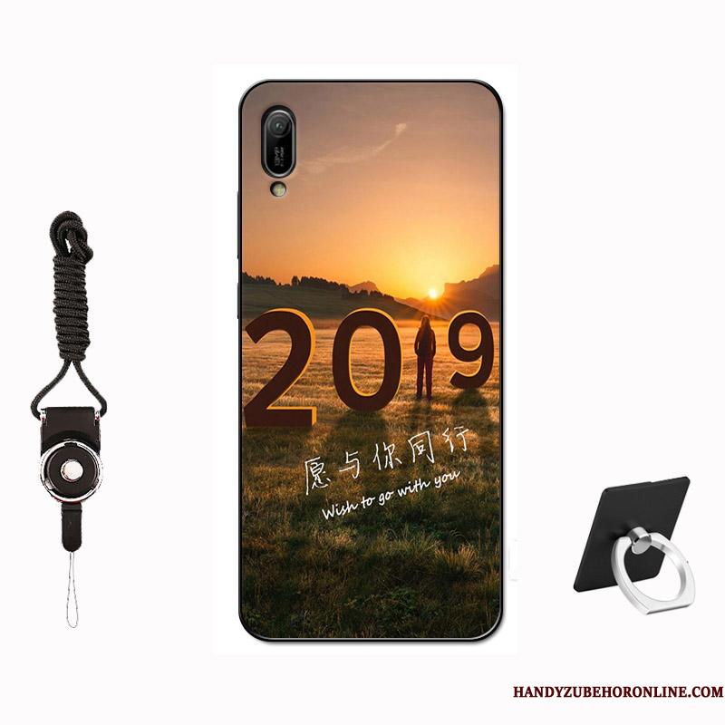 Huawei Y6 2019 Simple Tilpas Cover Skærmbeskyttelse Silikone Blød Etui