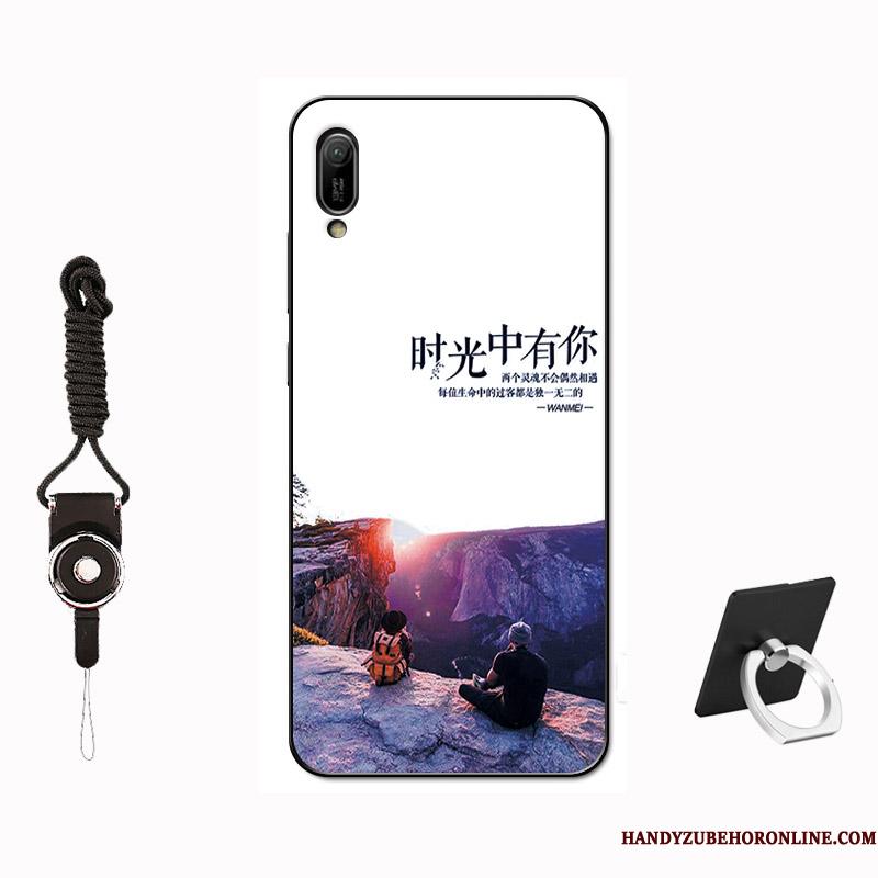 Huawei Y6 2019 Simple Tilpas Cover Skærmbeskyttelse Silikone Blød Etui