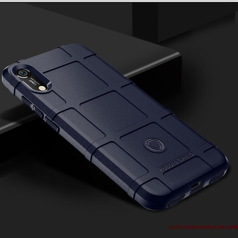 Huawei Y6 2019 Skridsikre Mønster Telefon Etui Cover Beskyttelse Tre Forsvar Tykke