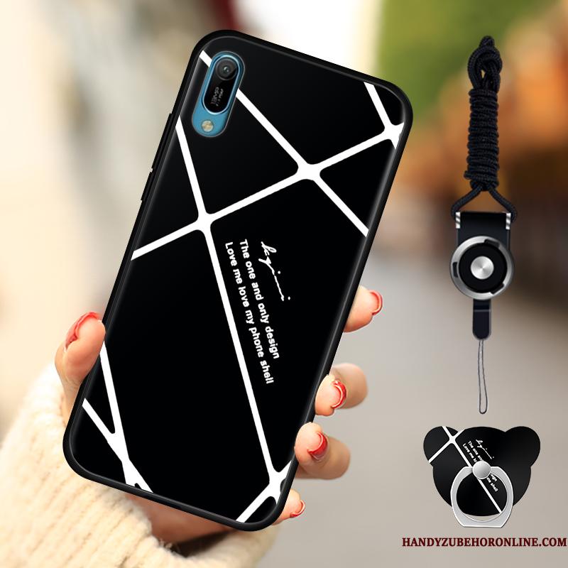 Huawei Y6 2019 Sort Anti-fald Telefon Etui Cover Mode Blød