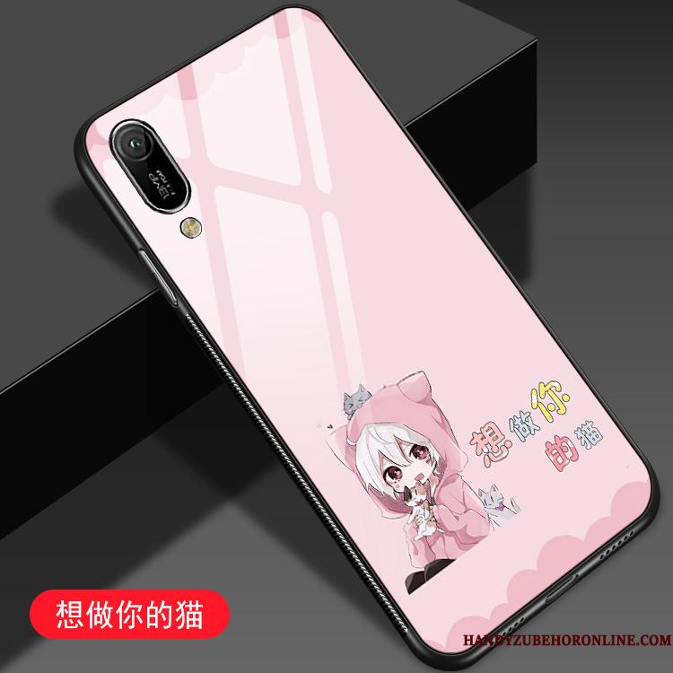 Huawei Y6 2019 Vind Anti-fald Beskyttelse Silikone Kat Telefon Etui Trendy