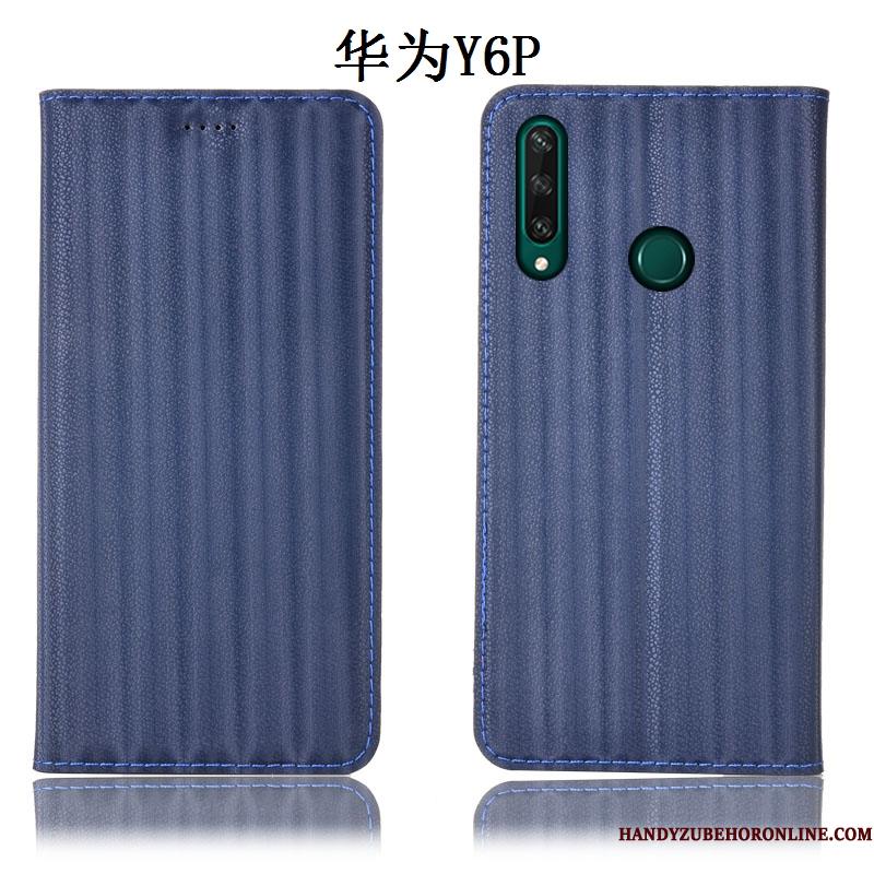 Huawei Y6p Gradient Telefon Etui Beskyttelse Cover Anti-fald Alt Inklusive Ægte Læder