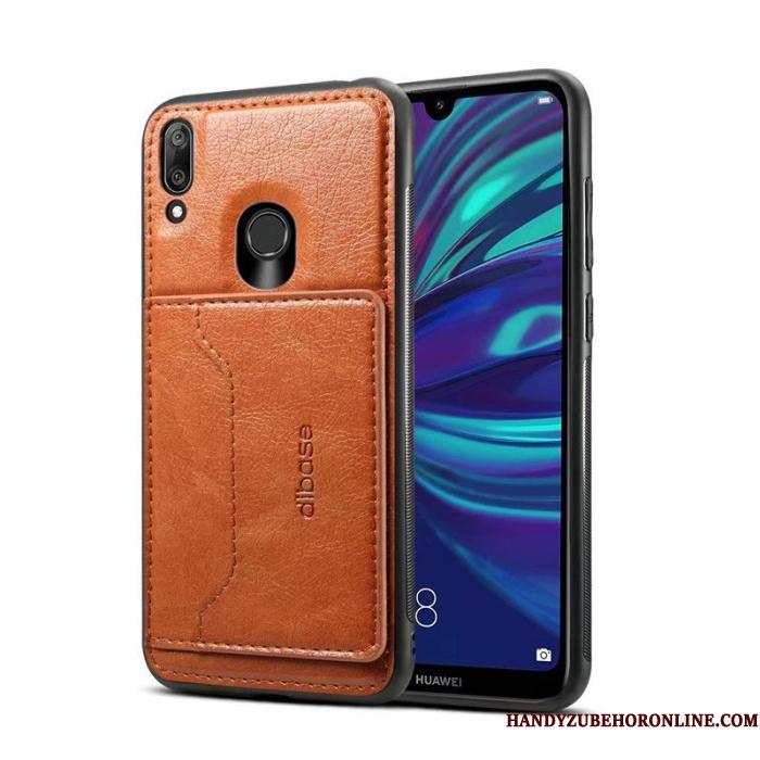 Huawei Y7 2019 Beskyttelse Folio Cover Lyse Telefon Etui