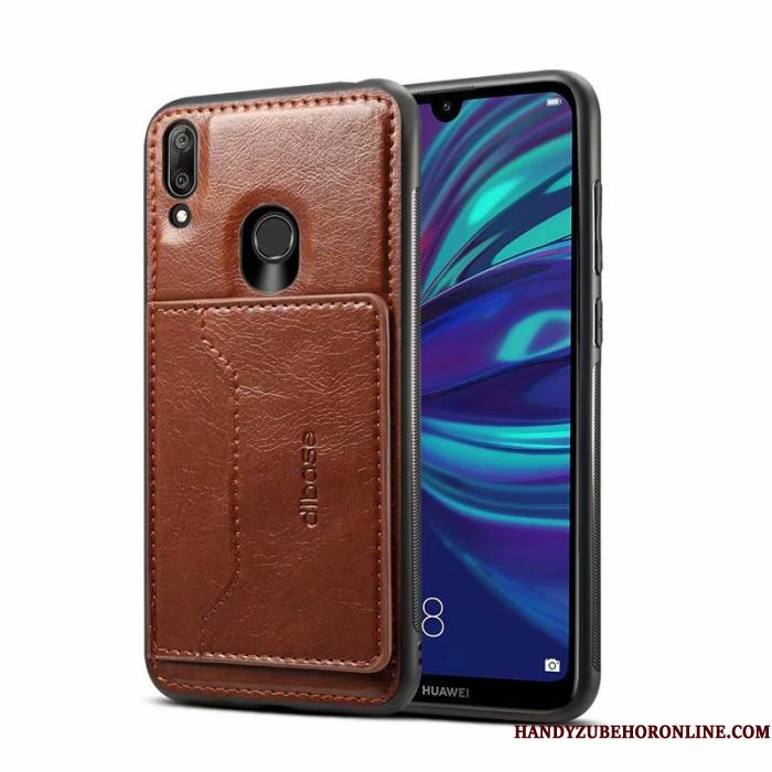 Huawei Y7 2019 Beskyttelse Folio Cover Lyse Telefon Etui