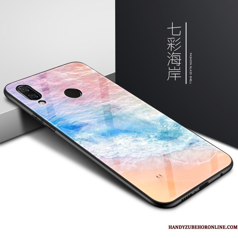 Huawei Y7 2019 Etui Trend Lyse High End Ny Blå Cover Kreativ