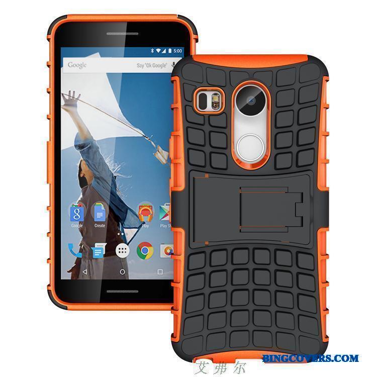 Lg Nexus 5x Armour Cover Rød Mobiltelefon Telefon Etui Anti-fald