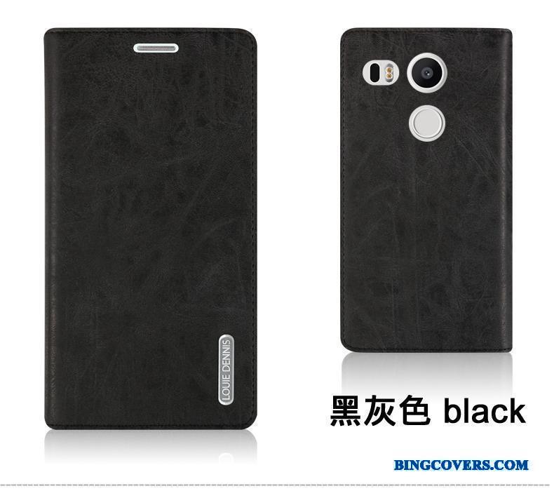 Lg Nexus 5x Clamshell Beskyttelse Blå Telefon Etui Holdbar Mobiltelefon Lædertaske