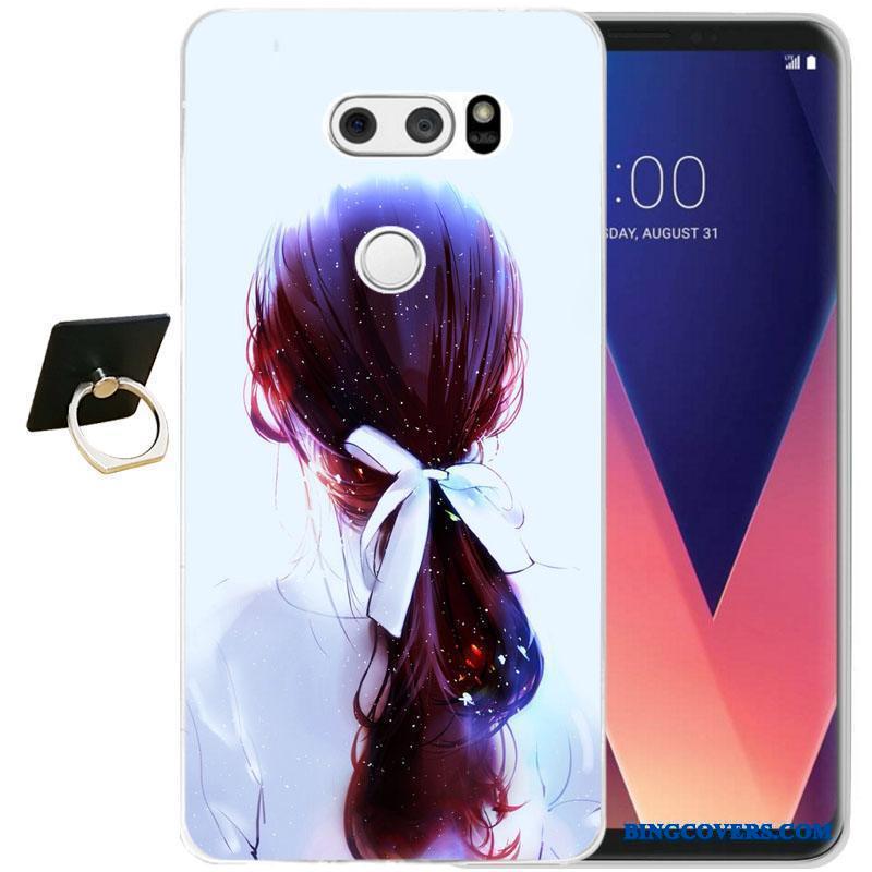 Lg V30 Silikone Beskyttelse Alt Inklusive Telefon Etui Blød Mode Cover