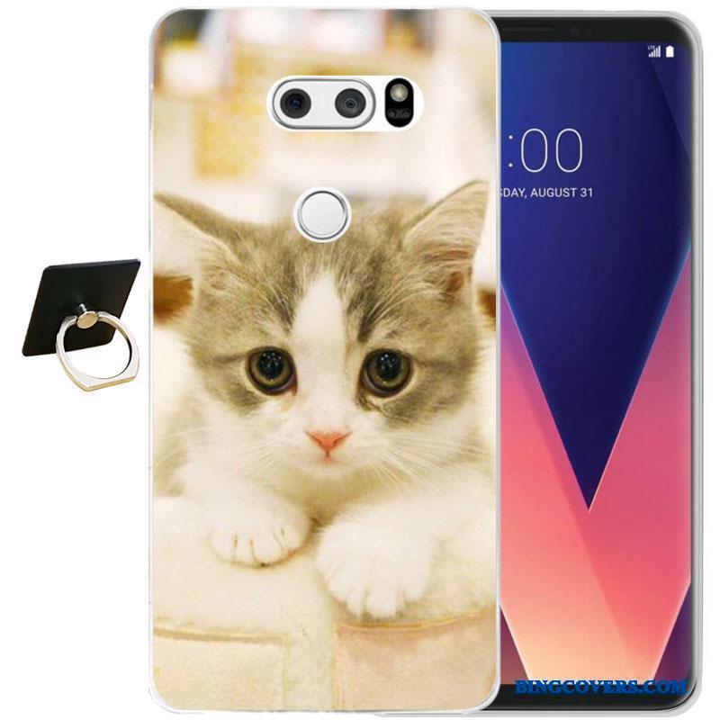 Lg V30 Silikone Beskyttelse Alt Inklusive Telefon Etui Blød Mode Cover
