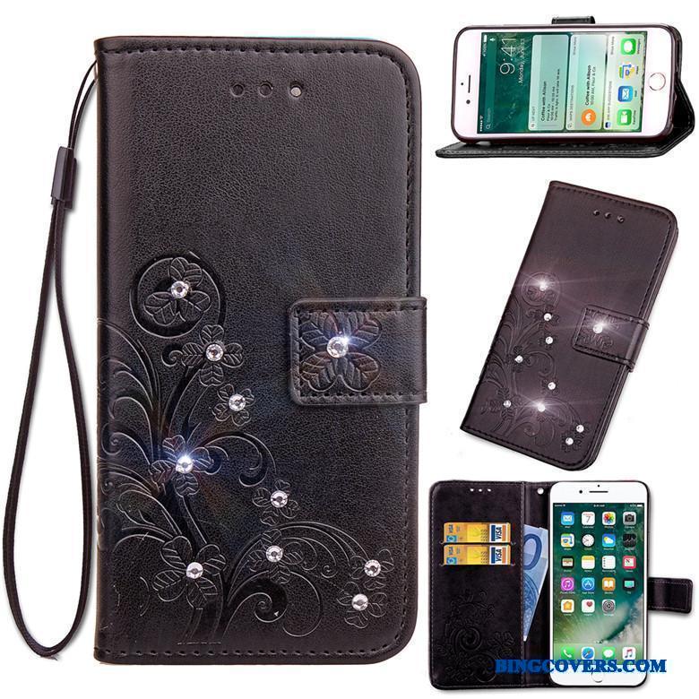 Lg X Power 2 Clamshell Beskyttelse Lædertaske Anti-fald Telefon Etui Blød Cover