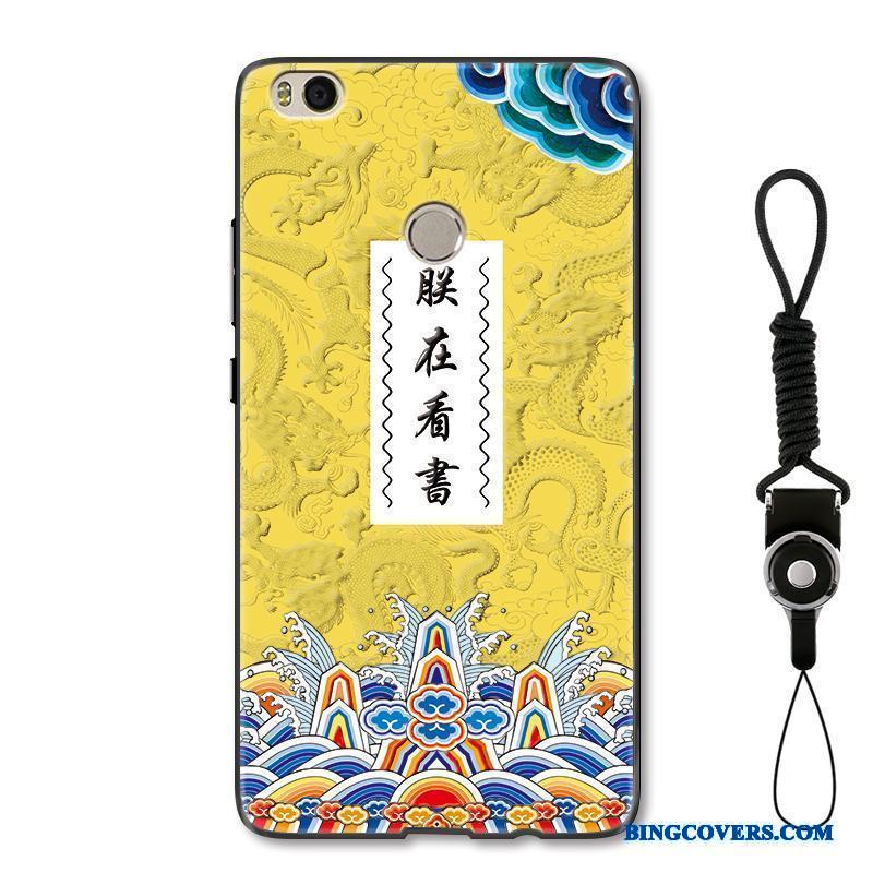 Mi Max 2 Beskyttelse Telefon Etui Cover Anti-fald Lille Sektion Rød Kinesisk Stil