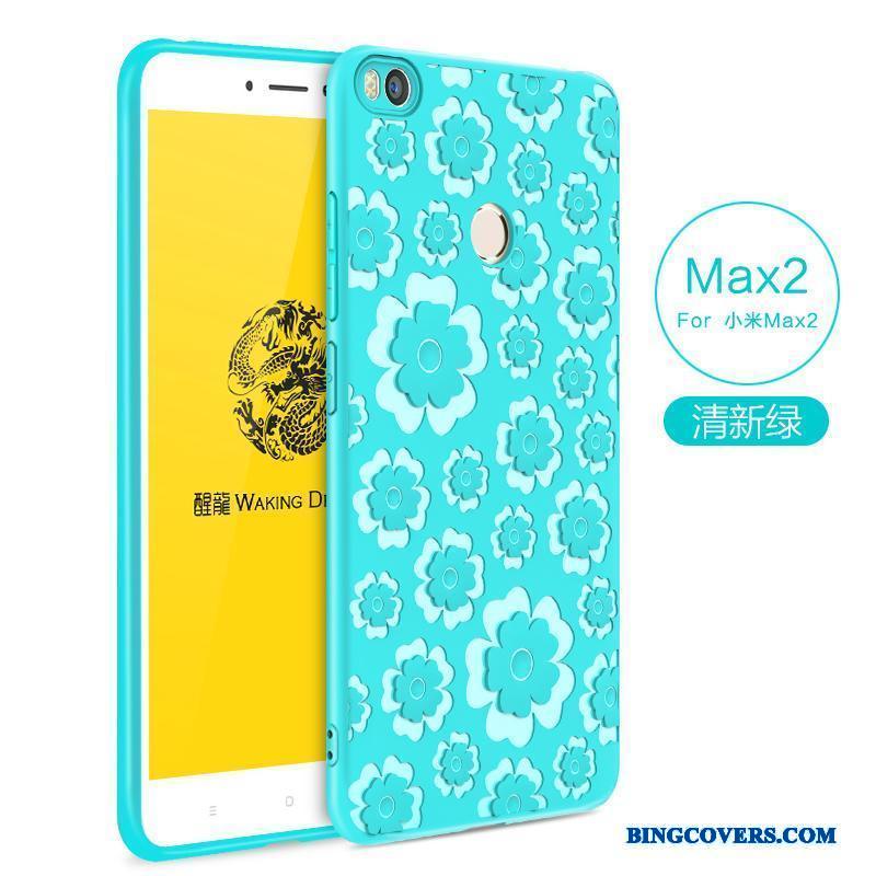Mi Max 2 Solid Farve Relief Lille Sektion Cover Telefon Etui Beskyttelse Simpel