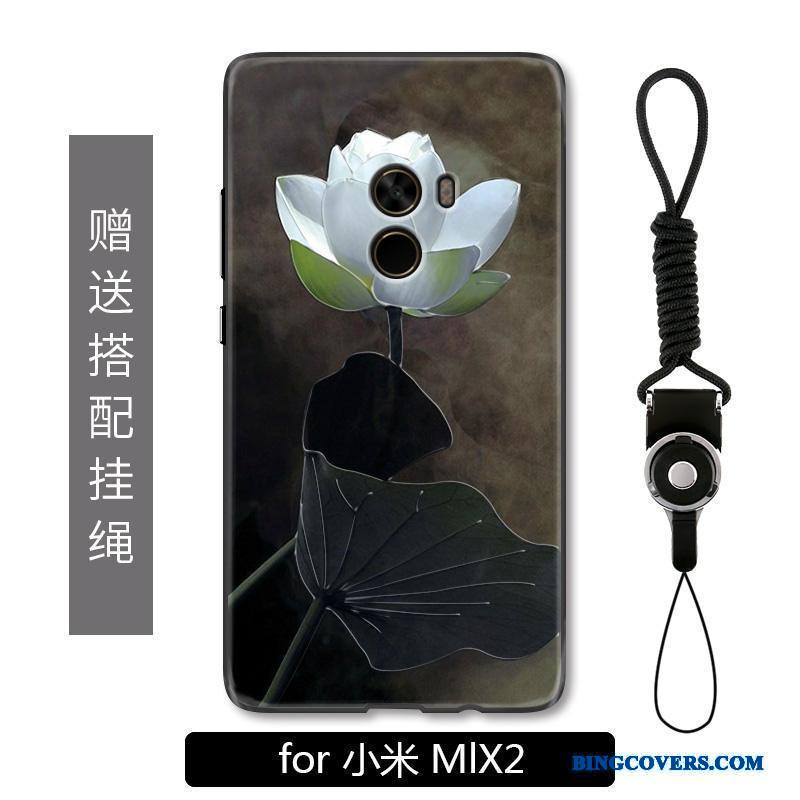 Mi Mix 2 Etui Vintage Cover Hængende Ornamenter Simple Mobiltelefon Kinesisk Stil Lille Sektion