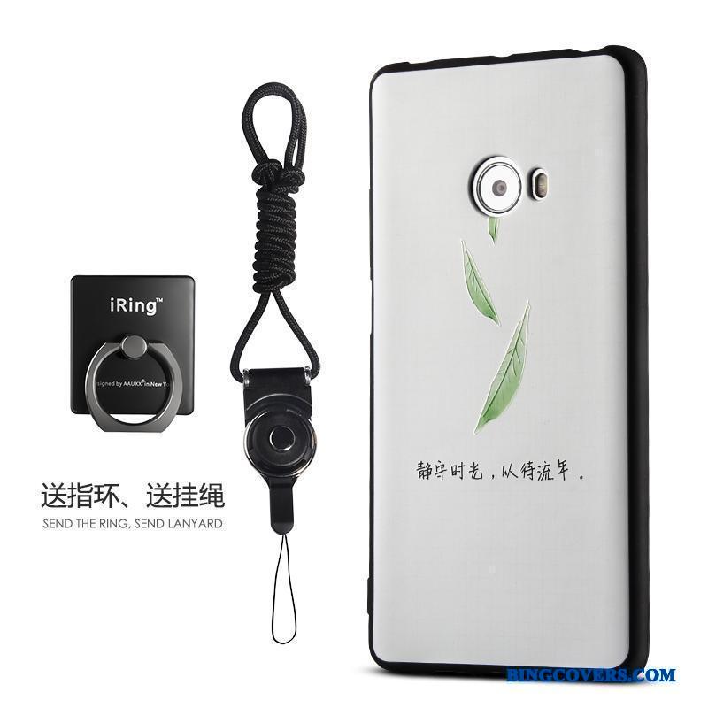 Mi Note 2 Relief Anti-fald Telefon Etui Hvid Beskyttelse Alt Inklusive Silikone