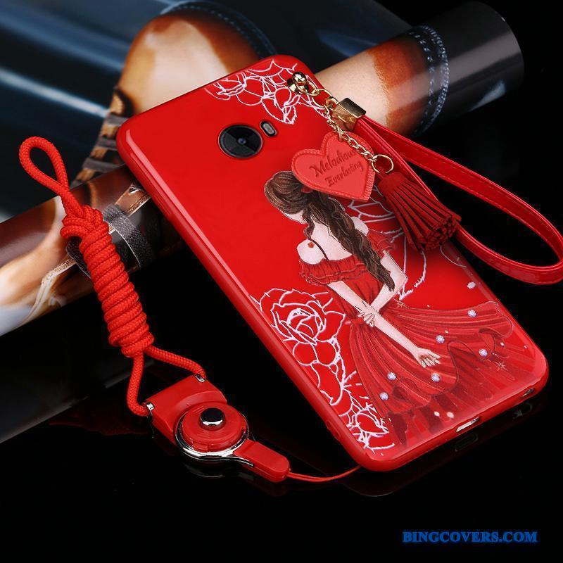 Mi Note 2 Silikone Blød Lille Sektion Rød Alt Inklusive Anti-fald Telefon Etui