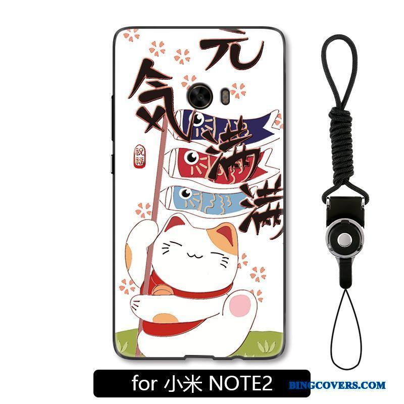 Mi Note 2 Smuk Telefon Etui Anti-fald Cover Relief Lyserød Lille Sektion