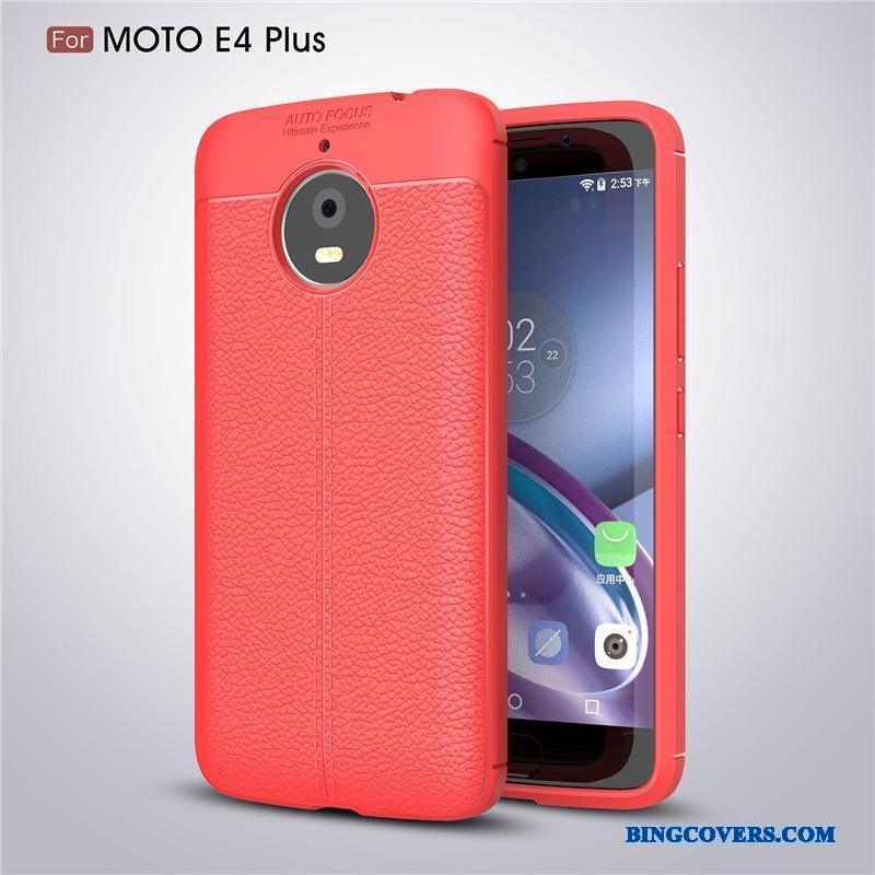 Moto E4 Plus Blå Silikone Cover Blød Beskyttelse Alt Inklusive Telefon Etui