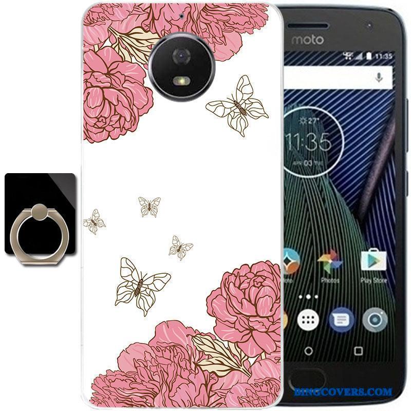 Moto G5 Plus Cover Farve Blød Beskyttelse Telefon Etui Silikone Anti-fald