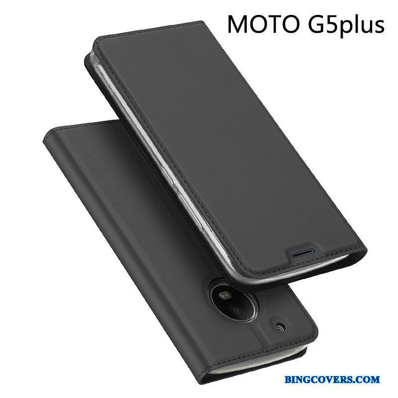 Moto G5 Plus Etui Folio Business Anti-fald Alt Inklusive Cover Beskyttelse Lædertaske
