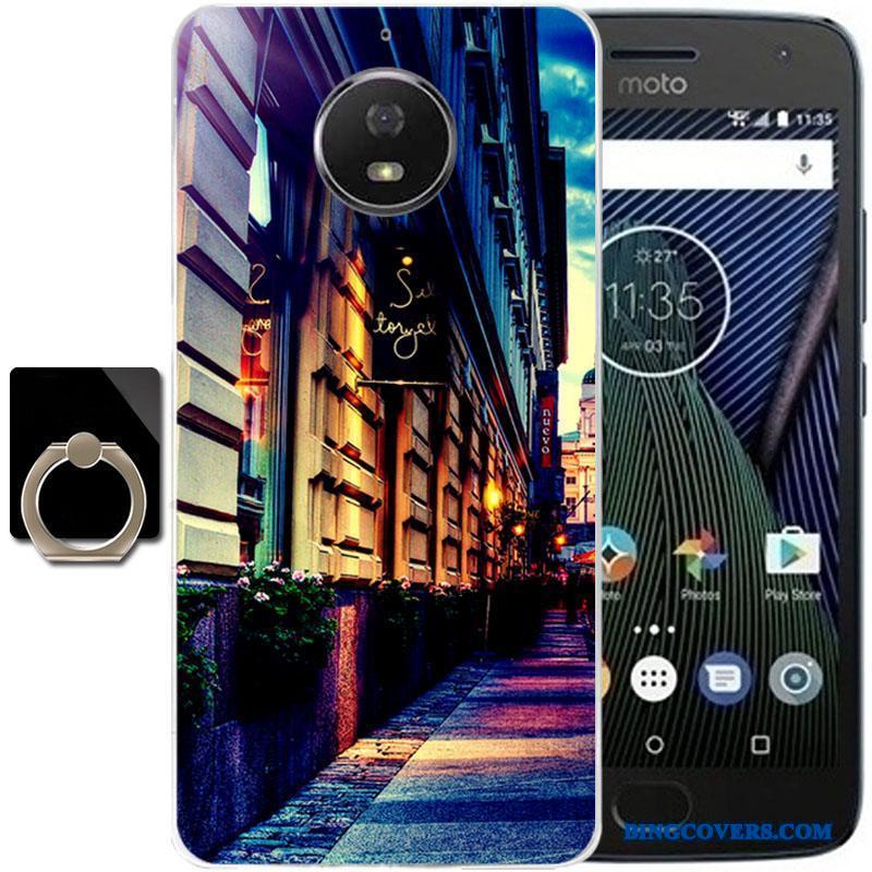 Moto G5s Plus Beskyttelse Cartoon Silikone Anti-fald Telefon Etui Cover Blød