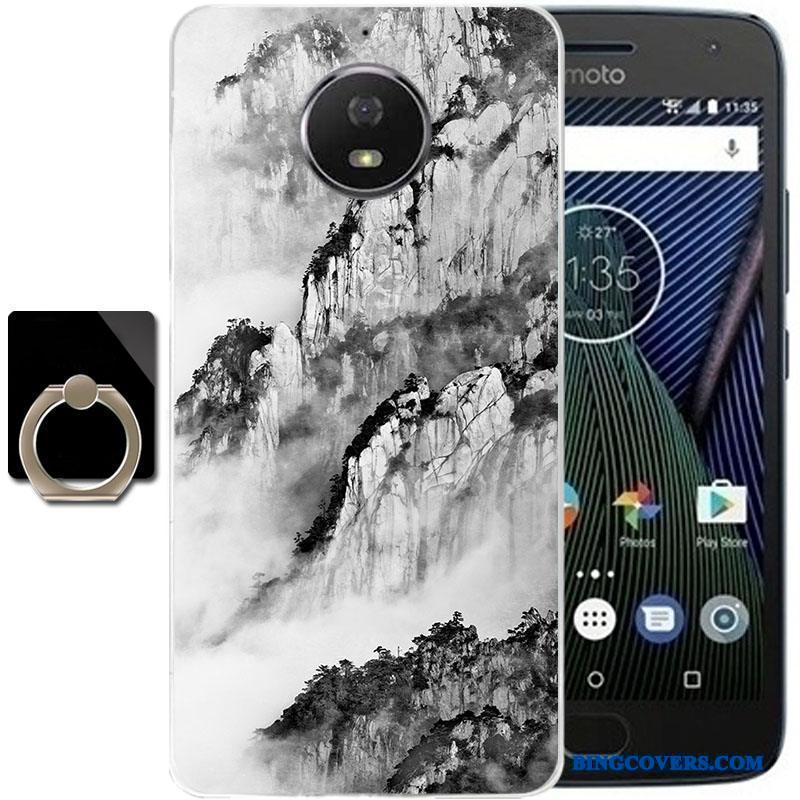 Moto G5s Plus Telefon Etui Cover Anti-fald Blå Beskyttelse