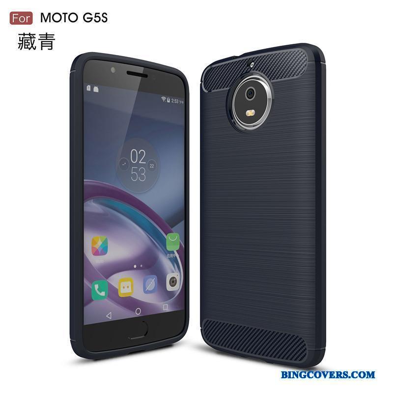 Moto G5s Silke Anti-fald Telefon Etui Beskyttelse Sort