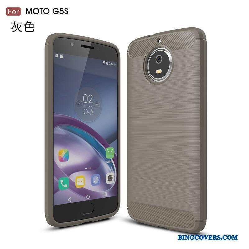 Moto G5s Silke Anti-fald Telefon Etui Beskyttelse Sort