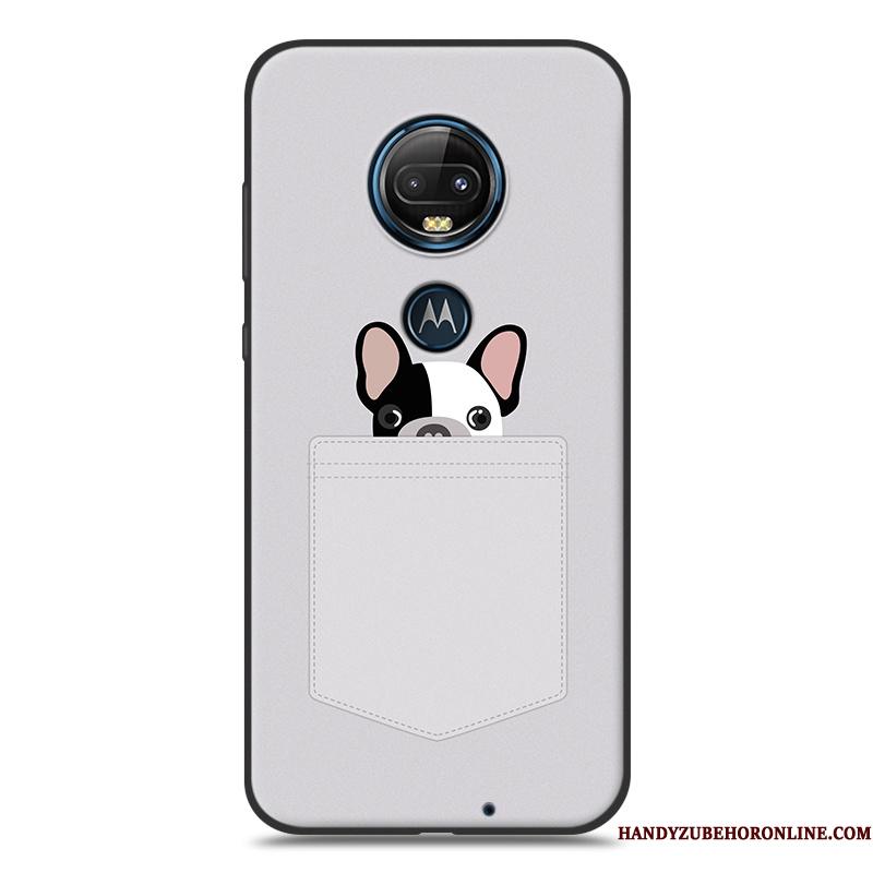 Moto G7 Telefon Etui Smuk Silikone Sort Alt Inklusive Cartoon Hængende Ornamenter