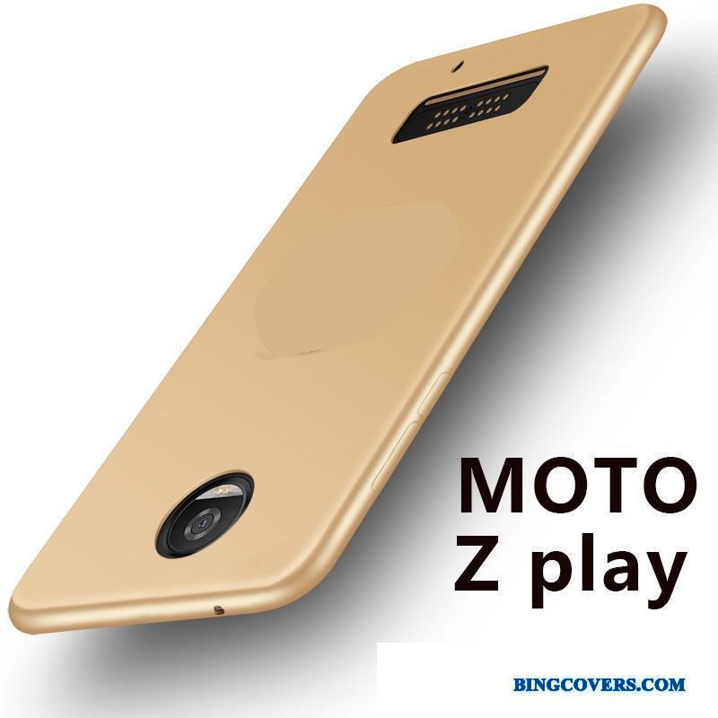 Moto Z Play Sort Silikone Telefon Etui Alt Inklusive Cover Anti-fald Blød
