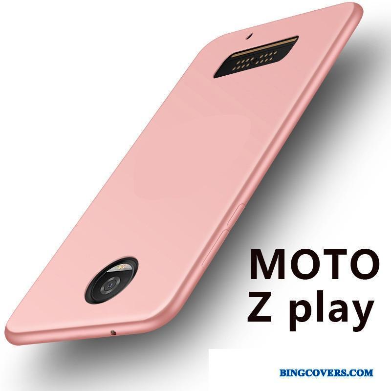 Moto Z Play Sort Silikone Telefon Etui Alt Inklusive Cover Anti-fald Blød