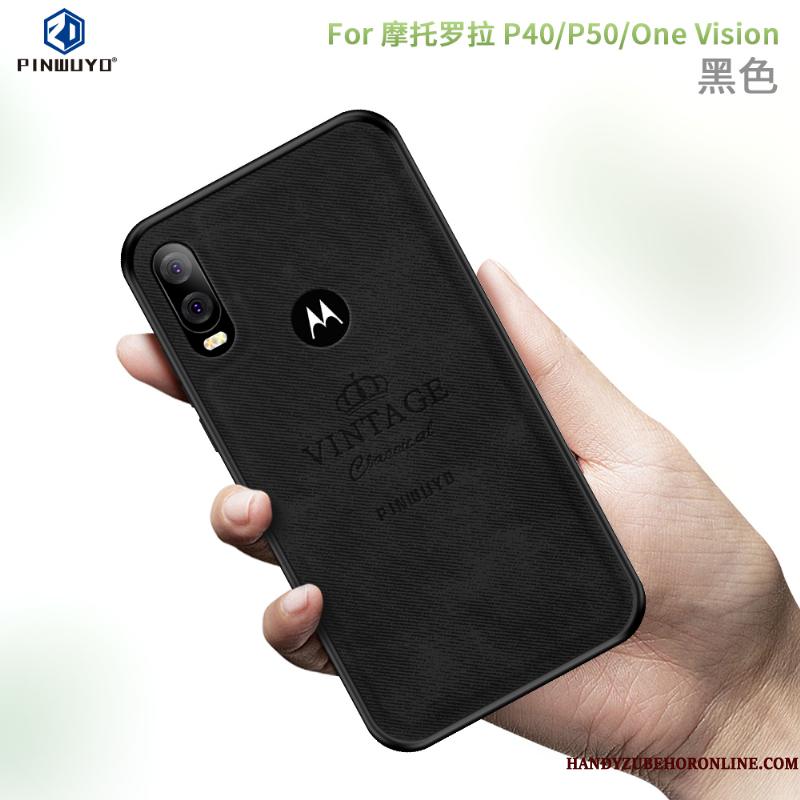 Motorola One Vision Hemming Cover Telefon Etui Beskyttelse Mobiltelefon