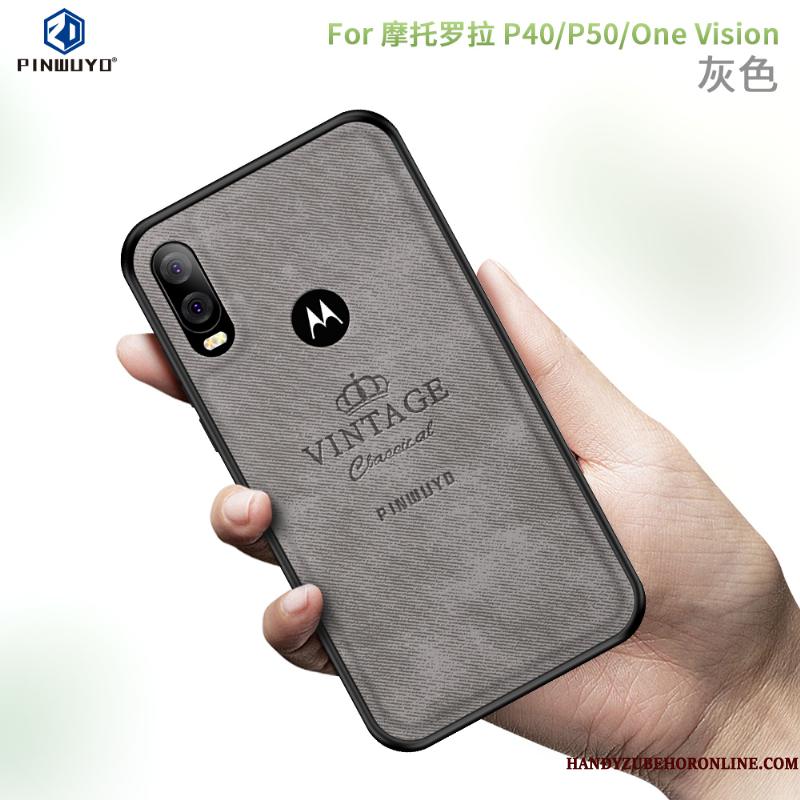 Motorola One Vision Hemming Cover Telefon Etui Beskyttelse Mobiltelefon
