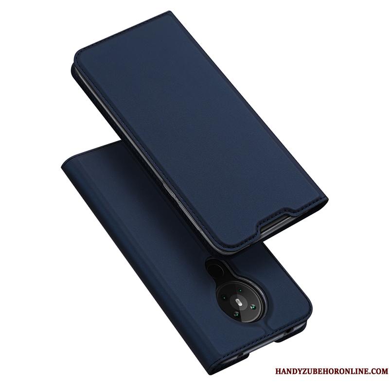 Nokia 5.3 Clamshell Sort Magnetisk Telefon Etui Simple Tynd Lædertaske
