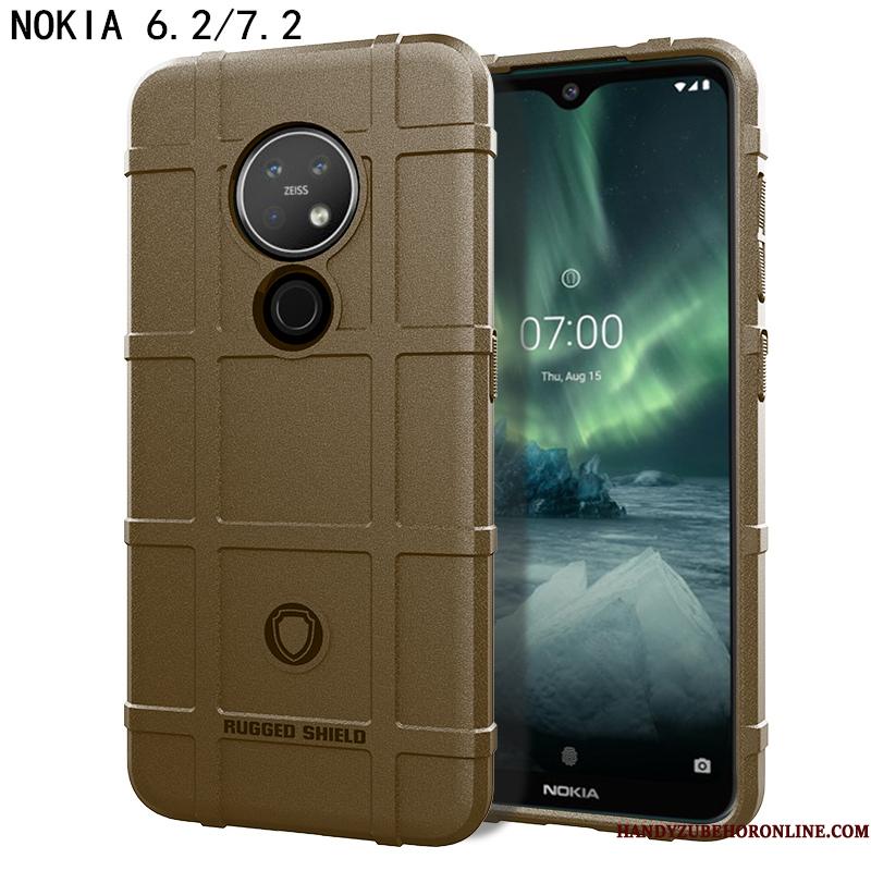Nokia 6.2 Etui Skridsikre Grøn Ny Beskyttelse Blød Silikone Alt Inklusive