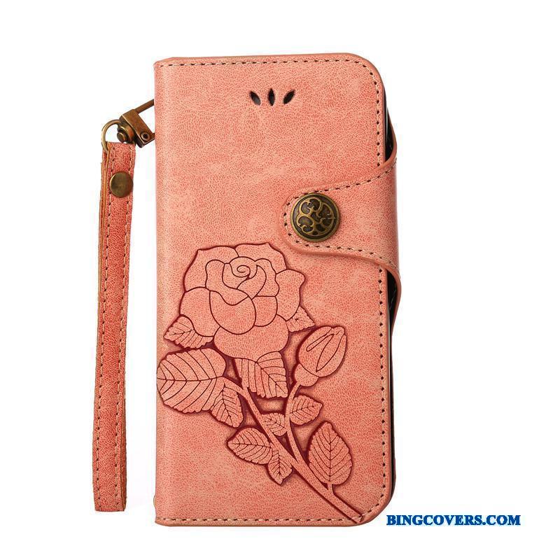 Nokia 6 Blomster Rose Silikone Gul Folio Telefon Etui Cover