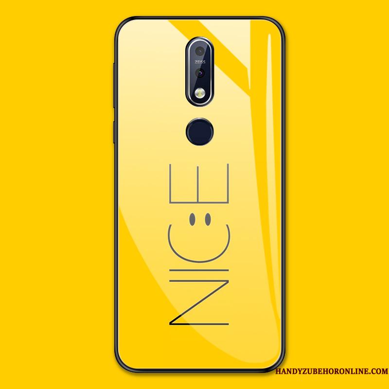 Nokia 7.1 Simple Anti-fald Sort Alt Inklusive Cover Telefon Etui Trend
