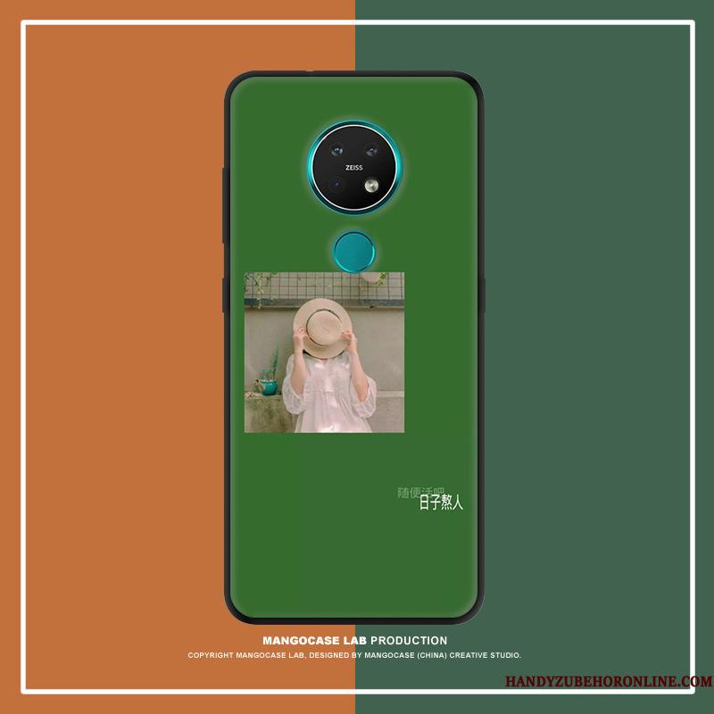 Nokia 7.2 Kunst Anti-fald Telefon Etui Trend Grøn Af Personlighed Tilpas