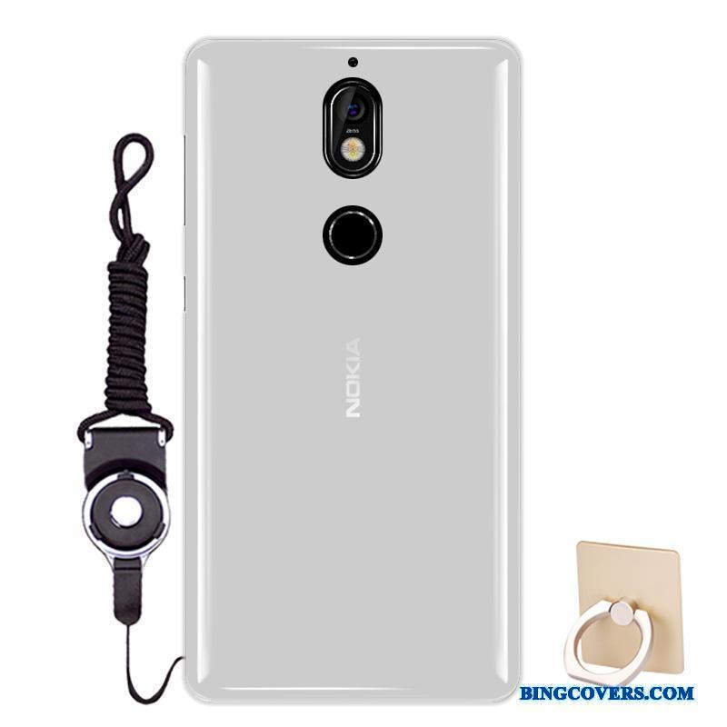 Nokia 7 Gennemsigtig Cover Trend Telefon Etui Silikone Strass Blød