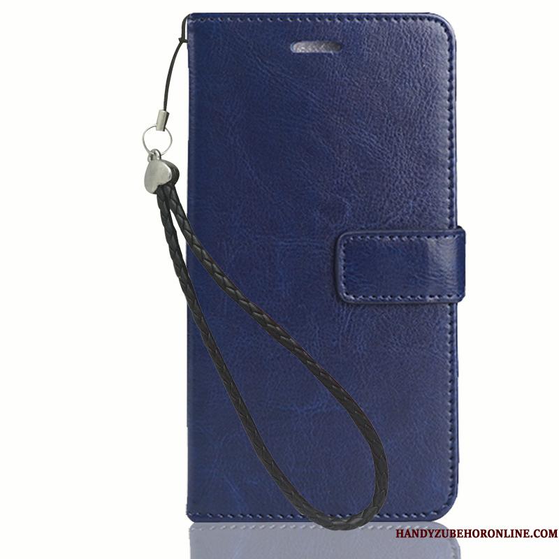 Nokia 8.1 Etui Cover Tegnebog Mørkeblå Beskyttelse Lædertaske Mobiltelefon