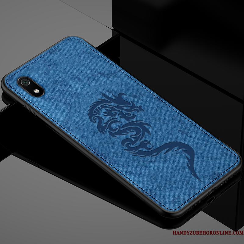 Redmi 7a Etui Beskyttelse Anti-fald Cover Blød Mobiltelefon Blå Dragon