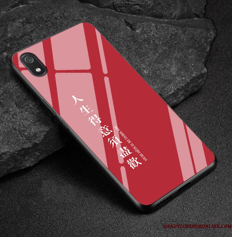 Redmi 7a Mode Anti-fald Silikone Rød Telefon Etui Cover Beskyttelse