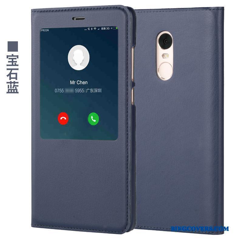 Redmi Note 4x Beskyttelse Lille Sektion Lædertaske Telefon Etui Alt Inklusive Anti-fald Folio