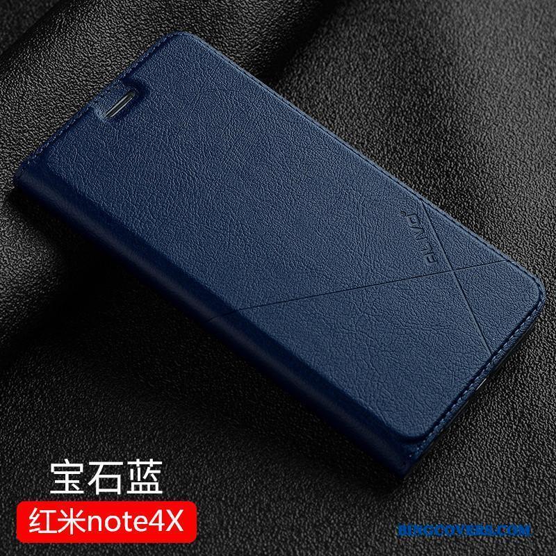 Redmi Note 4x Clamshell Etui Cover Beskyttelse Anti-fald Rød Lille Sektion