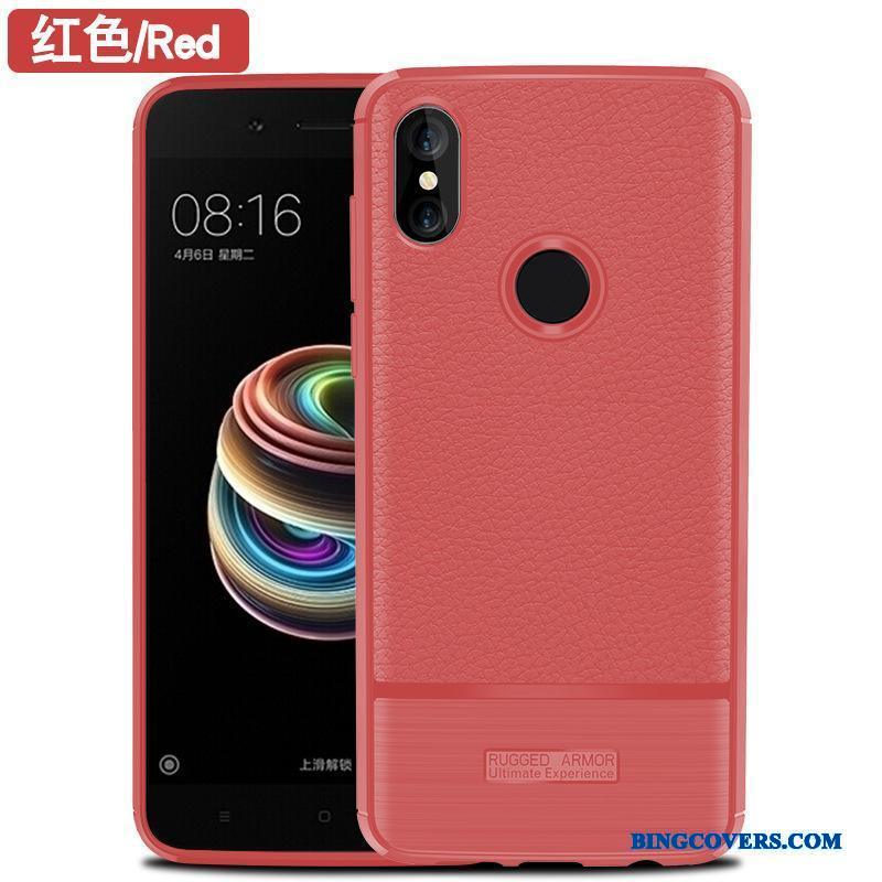 Redmi Note 5 Pro Etui Kreativ Silikone Anti-fald Blød Rød Cover Af Personlighed