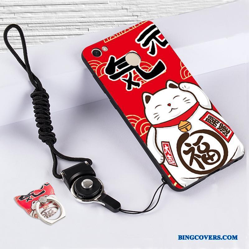 Redmi Note 5a Hængende Ornamenter Rød Telefon Etui Anti-fald Blød Beskyttelse Silikone