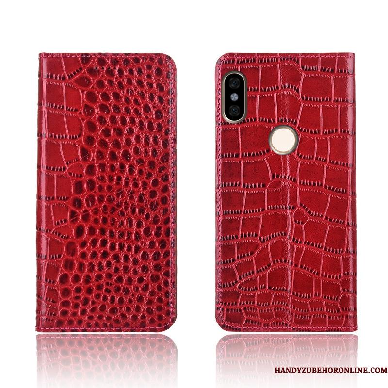 Redmi Note 6 Pro Clamshell Beskyttelse Telefon Etui Ny Blød Anti-fald Rød