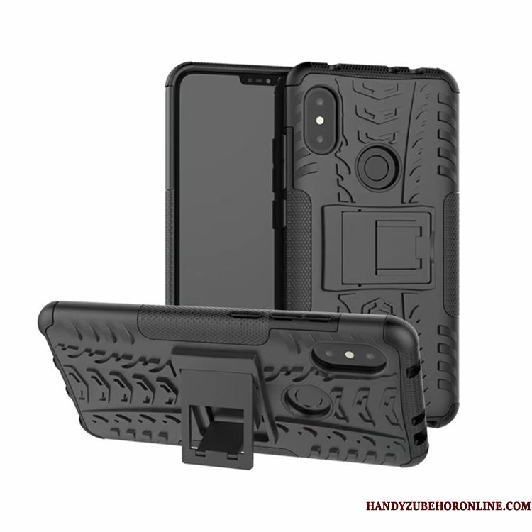Redmi Note 6 Pro Telefon Etui Lille Sektion Beskyttelse Anti-fald Silikone Rød Cover