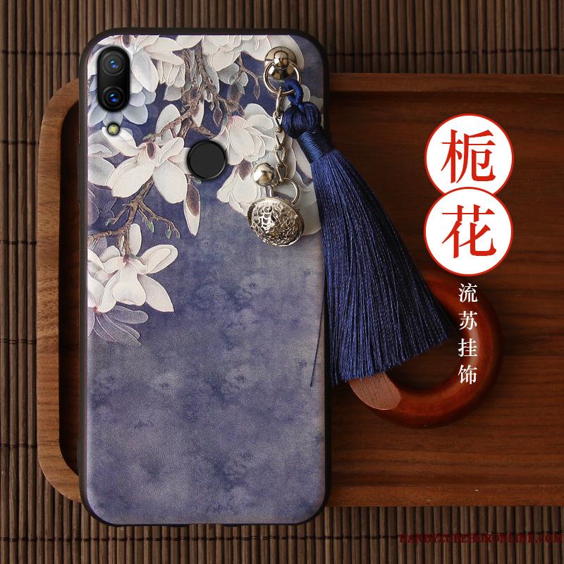 Redmi Note 7 Etui Kinesisk Stil Anti-fald Silikone Vintage Tassel Cover Beskyttelse